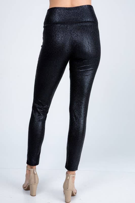 Faux Leather Slim Fit High Waist Leggings Small - 3XL