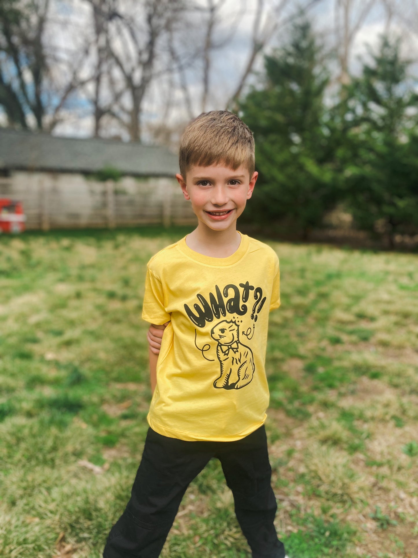 What?! - Kids Easter Graphic Tee