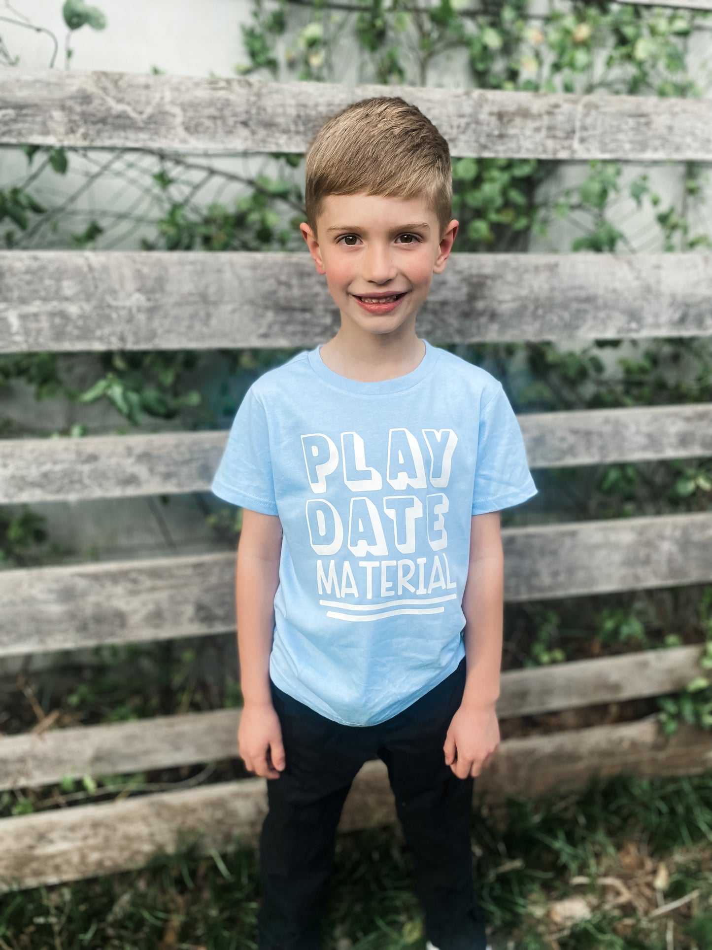 Play Date Material Kids Graphic Tee