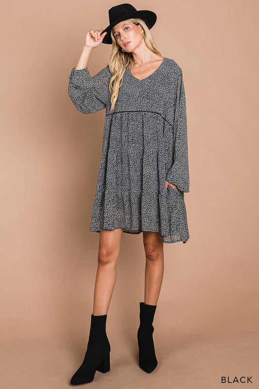 Chiffon Chiffon Leopard Women's Dress S-3XL